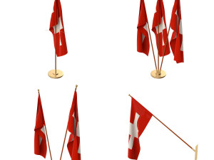 switzerland flag pack 3D 模型