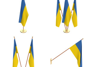 ukraine flag pack 3D Model
