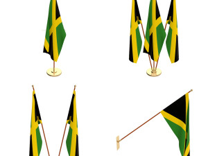 jamaica flag pack 3D Модель