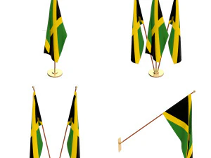 pacote de bandeira da jamaica Modelo 3D
