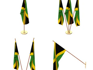 jamaica flag pack 3D Model