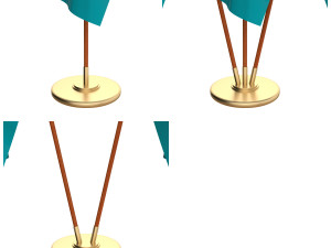 kazachstan flag pack 3D मॉडल