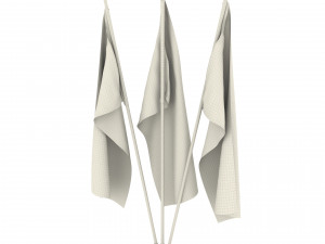 new zealand flag pack 3D Model
