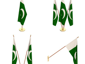 pakistan flag pack Modello 3D