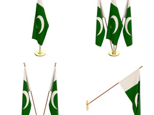 pakiet flag pakistanu Model 3D