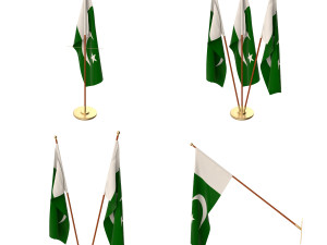 pakistan flag pack 3D Model