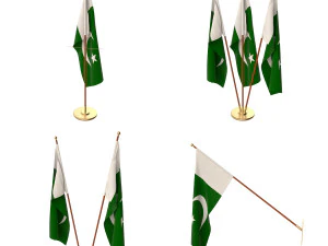 pakistan flag pack 3D Model