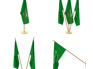 saudi arabia flag pack 3D 模型