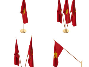 vietnam flag pack 3D Model