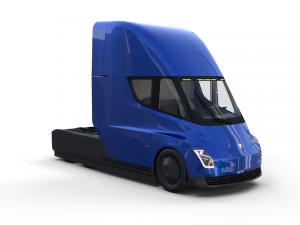 tesla truck with interior blue Modelo 3D