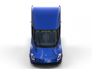 tesla truck with interior blue Modelo 3D