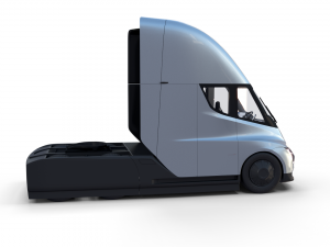 tesla truck with interior silver Modello 3D