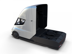 tesla truck with interior silver Modello 3D