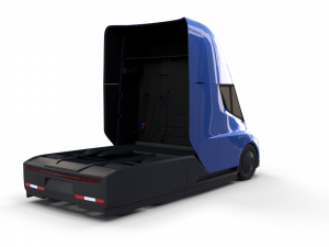 tesla truck blue 3D Модель