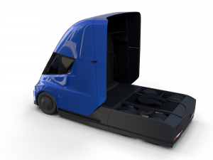 tesla truck blue 3D Модель