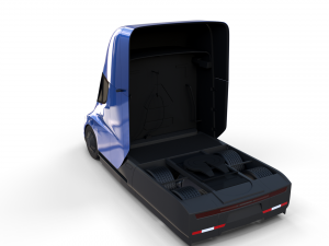 tesla truck blue 3D Модель