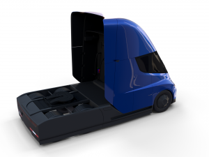 tesla truck blue 3D Модель