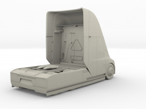 tesla truck blue 3D Модель