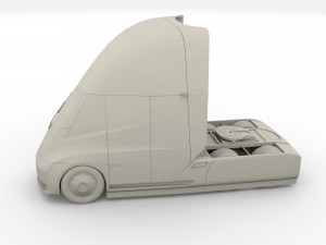 tesla truck blue 3D Модель