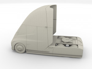 tesla truck blue 3D Модель