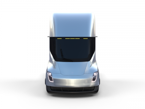 tesla truck silver 3D Модель