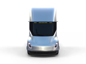tesla truck silver 3D Model