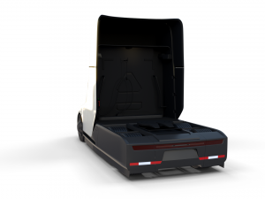 tesla truck silver 3D Модель