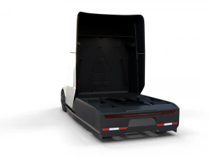 tesla truck silver 3D Model