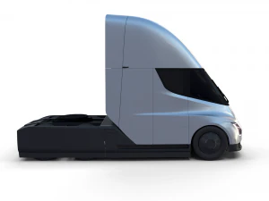tesla truck silver 3D Model