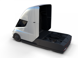 tesla truck silver 3D Модель