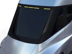 tesla truck silver 3D Model