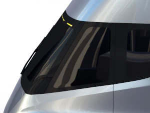 tesla truck silver 3D Model