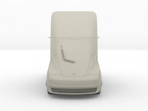tesla truck silver 3D Model