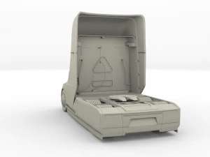 tesla truck silver 3D Model