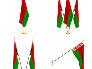 Pacchetto bandiere bielorussia Modello 3D