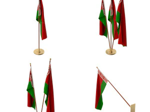 belarus flag pack 3D Model