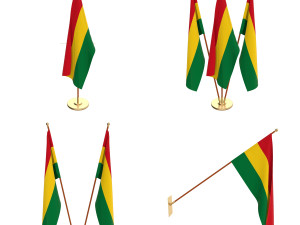 bolivia flag pack 3D Model