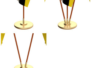 brunei flag pack Modèle 3D