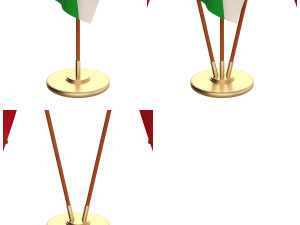 burundi flag pack 3D 모델