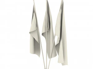 Pacchetto bandiere del Camerun Modello 3D