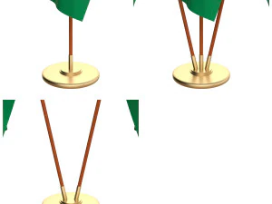 ivory coast flag pack 3D Model