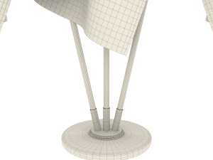 ivory coast flag pack Modèle 3D