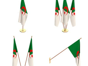 pacote de bandeira da Arg&eacute;lia Modelo 3D