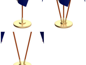 croatia flag pack 3D Model