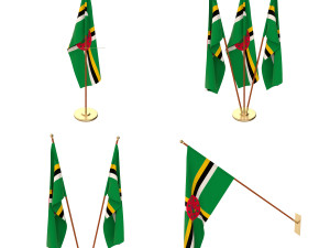 dominica flag pack 3D Модель