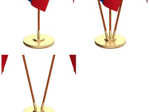 ecuador flag pack 3D Model