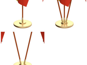 ethiopia flag pack 3D Model