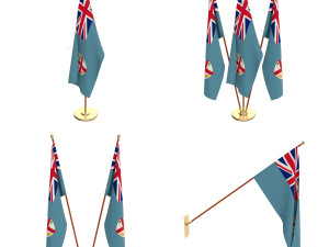 fiji flag pack 3D 模型