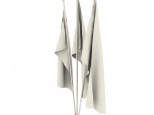 gabon flag pack 3D Model