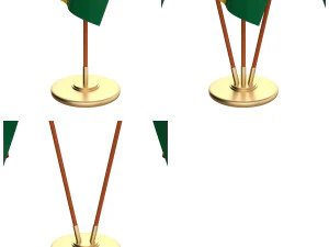 ghana flag pack 3D Model